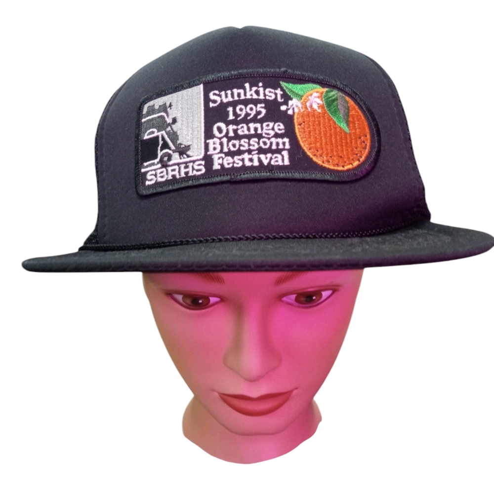 Vintage Sunkist orange blossom festival trucker hat